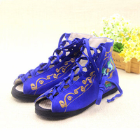 Embroidery Flower Vintage Bandage Strappy Natiaonsl Wind Peep Toe Lace Up Ankel Sandals