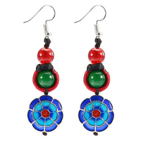 Ethnic Retro Earrings Tassel Agate Vintage Earrings