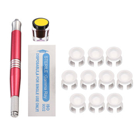 Eyebrow Lips Manual Tattoo Pen Kit For Beginners Practice Basic Exercises