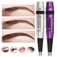 Eyebrow Lips Tattoo Pen Permanent Makeup Professional Power Machine Supply Silver Purple