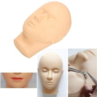 Eyelash Training Mannequin Flat Head Practice Makeup Eye Lashes Extension