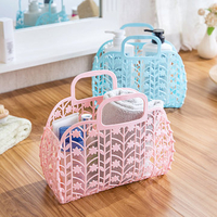 Fashion Hollow Folding Bath Storage Basket