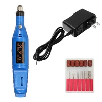 Fast Portable Nail Art Drill Machine Kit Electric File Buffer Bits Acrylic Salon