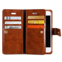 Faux Leather Phone Protection Holster iPhone 7Plus Shell Retro Leisure Wallet For Men