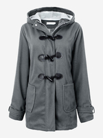 Fleece Horn Buttons Coat