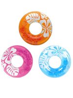 Float Hibiscus Flowers Printing Adults Thickening Inflatable Life Buoy Swimming Circle