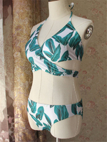 Floral Printed Multicolor Variety Styles Wireless Breathable Backless Tankinis