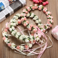 Flowers Floral Hairband Bride Branch Wedding Wreath Fairy Crown Head Accessories