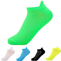 Fluorescent Colors Short-tube Skidproof Breathable Durable Casual Sport Socks for Men