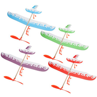 Foam Elastic Powered Glider Plane Kit Flying Model Toy Thunderbird model Beach Toys