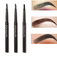 FOCALLURE Eyebrow Pen Pencil With Brush Waterproof Makeup Cosmetic Tool Double Automatic Rotation 3