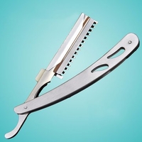 Foldable Straight Edge Manual Vintage Razor Hairdressing Shaver Beard Barber Men Cleaning Household