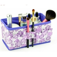 Folding Multifunction Makeup Cosmetic Storage Box Office Table Container Case Organizer