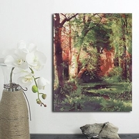 Frameless Forest Landscape Canvas Painting Art Drawing Picture Print Home Decor
