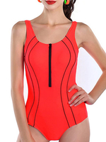 Front-close Perfect Shape Hollow Crossback Stretchy Juniors Swimsuits