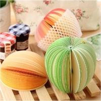 Fruit Vegetable 15 Cute Cartoon Fruits Sticker Marker Memo Portable Notepad Flags Sticky Notes