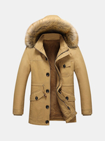 Fur Hooded Jacket for Men