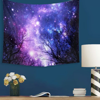 Galaxy Forest Mandala Tapestry Wall Hanging Throw Dorm Bedspread Yoga Mat Decor