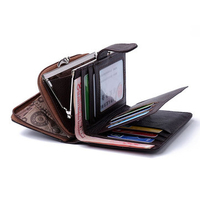 Genuine Leather 10 Card Holders Wallet Business Coin Bag Card Holder For Women Men