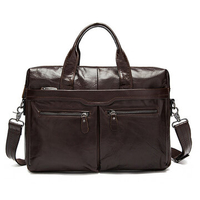Genuine Leather Business Briefcase Handbag For Men
