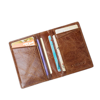 Genuine Leather Card Bag Anti-magnetic RFID Anti-theft Credit Card Bag Driver