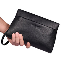 Genuine Leather Clutch Bag First Layer Leather Casual Business Wallet For Men