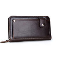Genuine Leather Wallet 13 Card Slots Business Vintage Card Pack Clutch Bag For Men