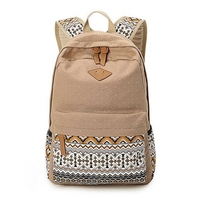 Girl Canvas Vintage Casual School Backpack Satchel