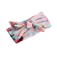 Girl Infant Floral Flower Bow Hairband Turban Headband Accessories