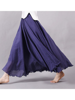 Gracila Women Pure Color Skirt