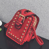 Grils Rivets Weaving Phone Bag Mini Crossbody Bag Dating Bag