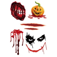 Halloween Horror Temporary Tattoo Sticker