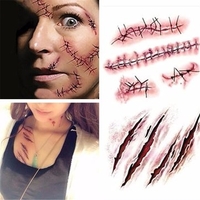 Halloween Scary Temporary Tattoo Stickers