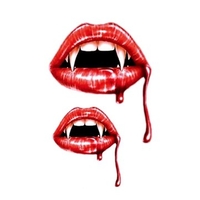 Halloween Terror Temporary Tattoo Sticker