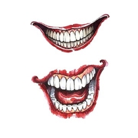 Halloween Terror Temporary Tattoo Sticker