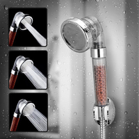 Handheld Adjustable Negative Ion SPA Pressurize Filtered Bathroom Shower Head