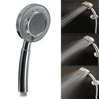 Handheld Bathroom Silver Water Saving Pressure Shower Head