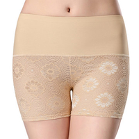 High Waisted Sunflower Printed Safety Pants Seamless Breathable Underwear