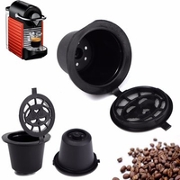 Home Kitchen Refillable Coffee Capsule Cup Reusable Refilling Filter For Nespresso Machine