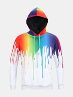 Hoodies Original 3D Colorful Paint Printing Sport Hooded Top
