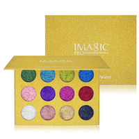 IMAGIC Glitter Eyeshadow Magnet Palette Diamond Rainbow Make Up Cosmetic Eye Shadow