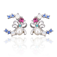 INALIS Bowknot Pearl Earrings