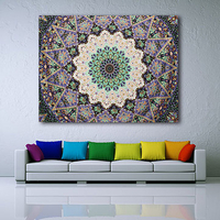 Indian Mandala Green Tapestry Hippie Wall Hanging Bohemian Beach Towel Bedspread Throw Home Decor