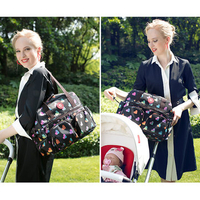 Insular Women Nylon Baby Diaper Bags Mummy Weekender Bag Cro