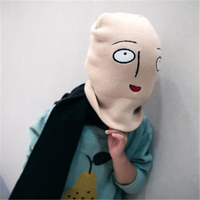 Kids Boys Girls Kawaii Squishy Cartoon Big Eyes Pattern Cap Knitted Wool Elasticity Warm Hats
