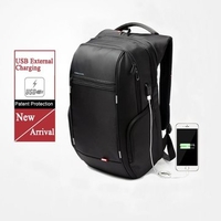 KINGSONS Laptop Bag Anti-theft Travel Backpack with USB Charging Port For Men
