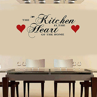 Kitchen Heart of Home Wall Art Sticker House Decoration