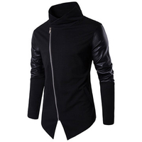 Knitted PU Leather Stitching Jackets