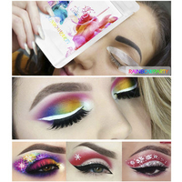 LANBENA Temporary Eyeshadow Sticker Eye Tattoo Eyeliner Party Beauty Cosmetic Designs