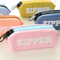 Large Capacity Canvas Pencil Case Pen Box Makeup Cosmetic Bag Stationery Pouch
